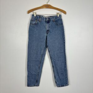 VTG Y2K 204 Levi's 550 Women's 8S Relaxed Tapered Jeans Light Wash High Rise